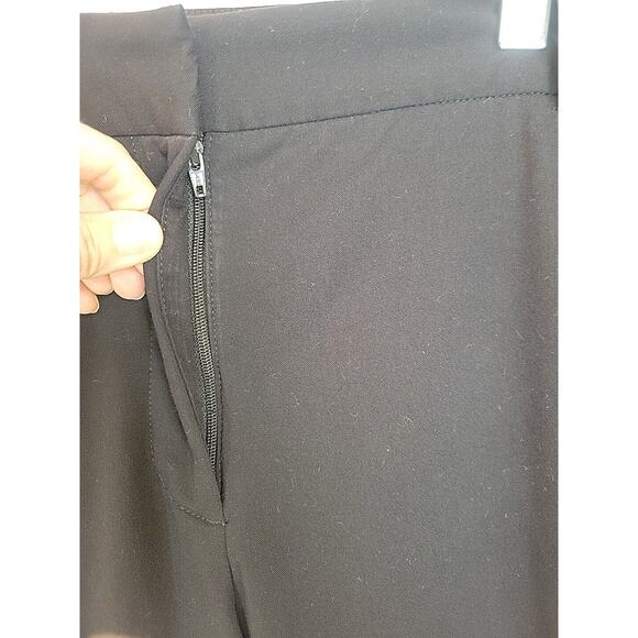 Liz Claiborne Black Elizabeth Straight Leg Mid Rise Casual Pants Women's Size 14 - Picture 7 of 9
